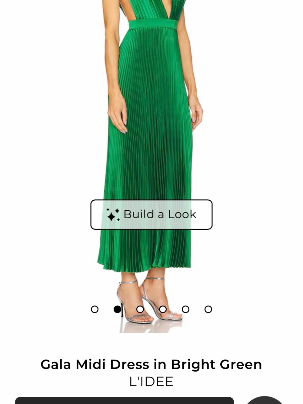 Gala Midi Skirt in Bright Green